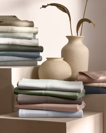 Elegant bedroom featuring Katin Life’s 900 thread count Egyptian cotton bedding, showcasing soft, breathable, and durable fabric for ultimate sleep comfort.